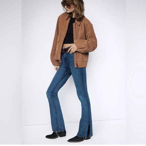 We The Free Denim - We The Free Level Up Slit Bootcut  Blue Jeans Size 29